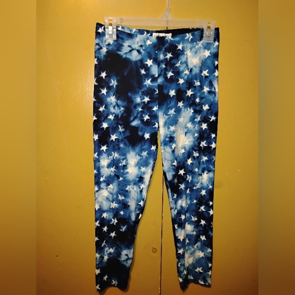 Blue Star Pattern Capris